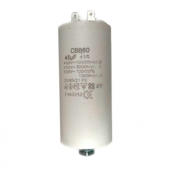 Набор 3 шт Конденсатор для LG, Samsung, Ariston, СВВ60 45мкФ, 450V, KMх60450