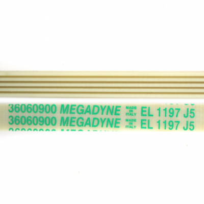 Ремень 1197 J5, L1140мм, белый, Megadyne, Ariston, Hotpoint, Indesit, (BLJ180...
