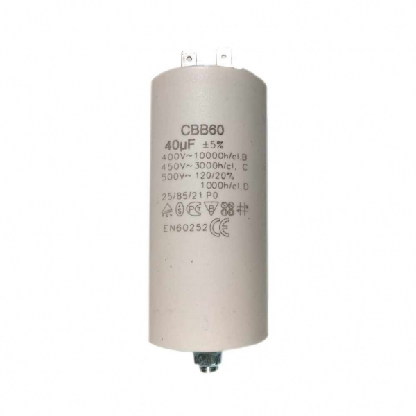 Набор 2 шт Конденсатор для LG, Samsung, Ariston, СВВ60 40мкФ, 450V, KMх60400