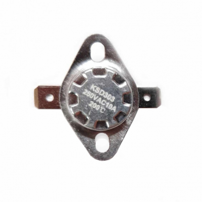 Термостат KSD303 10A, 200°С, биметаллический самовозвратный для Ariston, Ther...