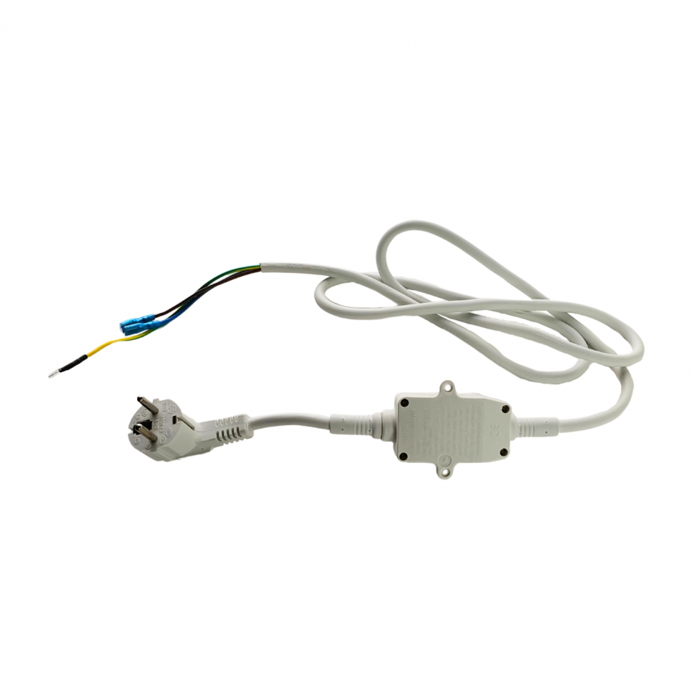 Шнур сетевой с УЗО 16/10мА, клеммы под разъём, L1550мм, 220-230В, Ariston, Thermex, 66598-10