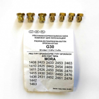 Набор жиклеров G30 для газовых плит Gorenje, Gefest, Mora, 850628