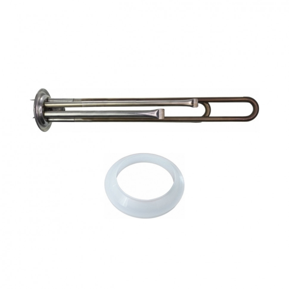 Комплект ТЭН 2кВт (2000Вт) RF для водонагревателя Thermex RZL, IS, IR, Garanterm, Electrolux EWH, под анод М4, нерж. + прокладка, 40042K1