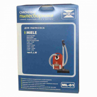 Сменные мешки ML-01 для пылесоса Miele, с микрофильтром, v1042 Сменные мешки ML-01 для пылесоса Miele, с микрофильтром, v1042